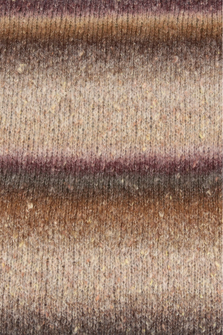 Lang Yarns Galaxy – 50g / 240m – Brown/Beige/Olive (0001) – detail
