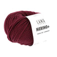 Lang Yarns Merino+ – 50g / 90m – Dark Red (0063)