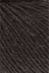 Lang Yarns Merino+ – 50g / 90m – Dark Brown Mélange (0368) – detail