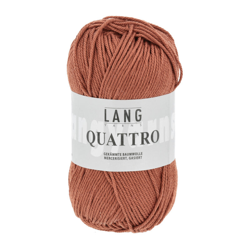 Lang Yarns Quattro – 50g / 120m – Blood Orange (0015)