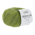 Lang Yarns Merino 150 Yarn, 150m / 50g – Light Olive Mélange (0297)