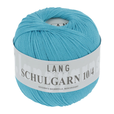 Lang Yarns Schulgarn 10/4 – 100% cotton yarn, 50g/160m – Turquoise (0071)
