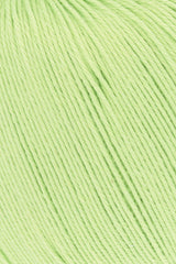 Lang Yarns Schulgarn 10/4 – 100% cotton yarn, 50g/160m – Light Green (0097) – detail