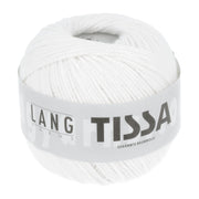 Lang Yarns Tissa – 50g / 80m – White (0001)