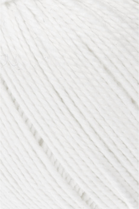 Lang Yarns Tissa – 50g / 80m – White (0001) – detail