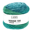 Lang Yarns Merino 120 Dégradé – 50g / 120m – Petrol/Green/Blue (0018)