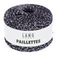 Lang Yarns Paillettes – 25g / 112m – Blue Marine-Silver (0035)