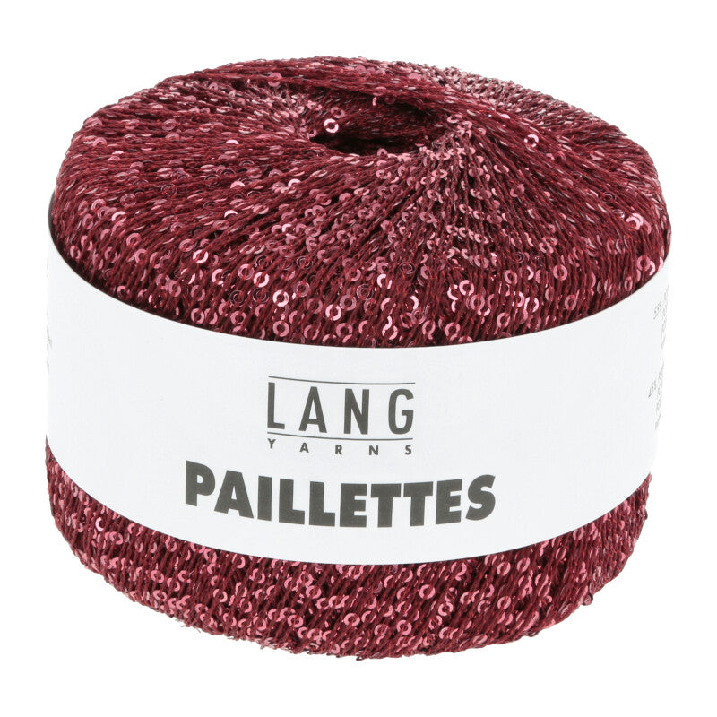 Lang Yarns Paillettes – 25g / 112m – Burgundy (0062)