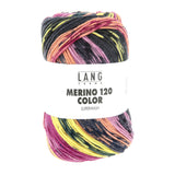 Lang Yarns Merino 120 Color – 100g / 240m – Purple/Yellow/Dark Blue/Tangerine (0007)