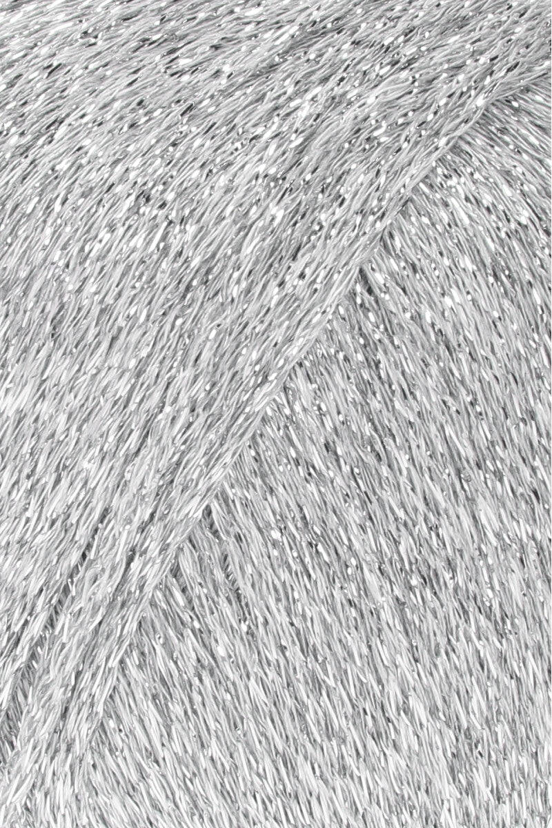 Lang Yarns Lamé Soft – 50g / 190m – Light Gray (0003) – detail