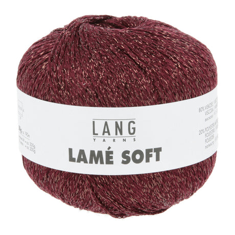 Lang Yarns Lamé Soft – 50g / 190m – Berry (0066)