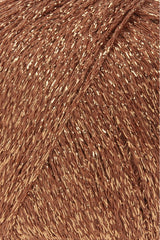 Lang Yarns Lamé Soft – 50g / 190m – Cinnamon (0067) – detail