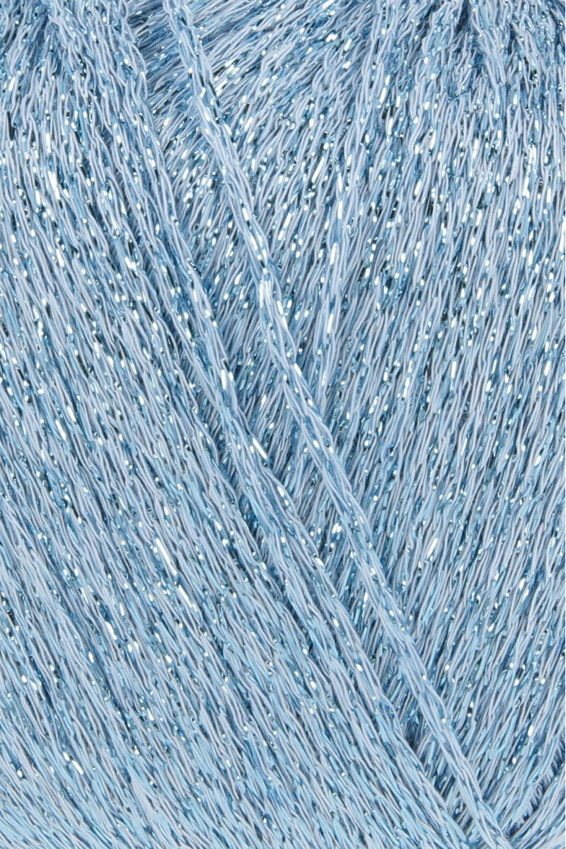 Lang Yarns Lamé Soft – 50g / 190m – Aquamarine (0072) – detail