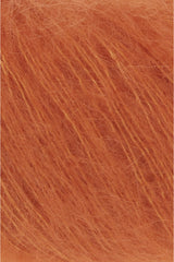 Lang Yarns Mohair Luxe Yarn, 175m / 25g – Pumpkin (0159), yarn texture