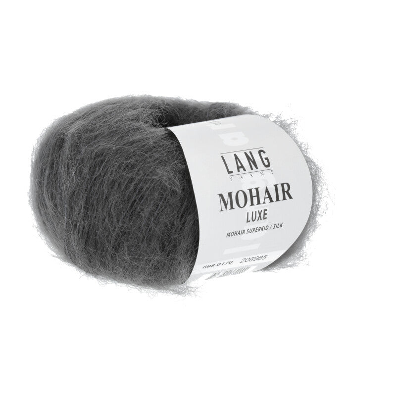 Lang Yarns Mohair Luxe Yarn, 175m / 25g – Asphalt (0170)