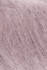 Lang Yarns Mohair Luxe Yarn, 175m / 25g – Old Rose (0348), yarn texture