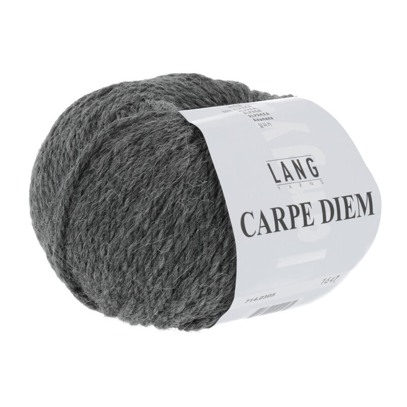 Lang Yarns Carpe Diem – 50g / 90m – Dark Grey Mélange (0305)