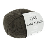 Lang Yarns Baby Alpaca Yarn, 170m / 50g – Dark Brown (0268)