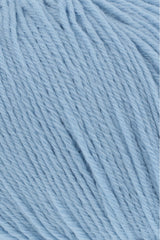 Lang Yarns Merino 200 Bébé Yarn, 203m / 50g – Light Blue (0372), yarn texture