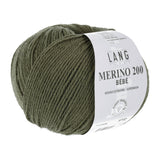 Lang Yarns Merino 200 Bébé Yarn, 203m / 50g – Olive (0398)