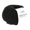 Lang Yarns Merino 70 – 50g / 70m – Black (0004)