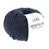 Lang Yarns Merino 70 – 50g / 70m – Steel Blue (0010)