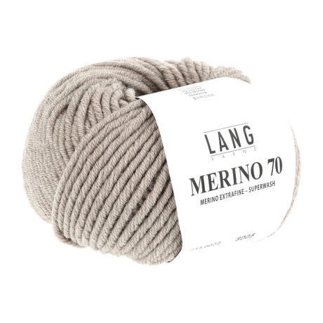 Lang Yarns Merino 70 – 50g / 70m – Beige Mélange (0022)