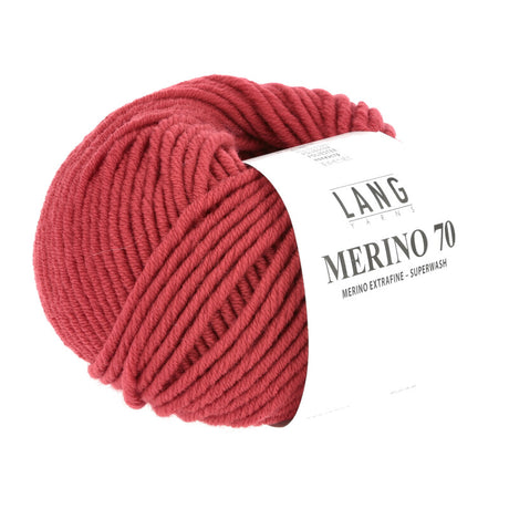 Lang Yarns Merino 70 – 50g / 70m – Red (0060)