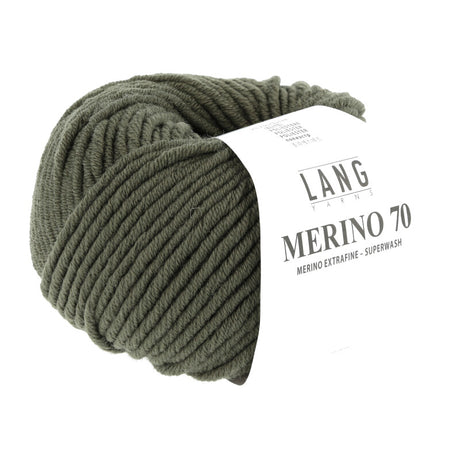 Lang Yarns Merino 70 – 50g / 70m – Olive (0198)
