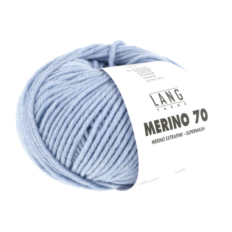 Lang Yarns Merino 70 – 50g / 70m – Sky Mélange (0320)