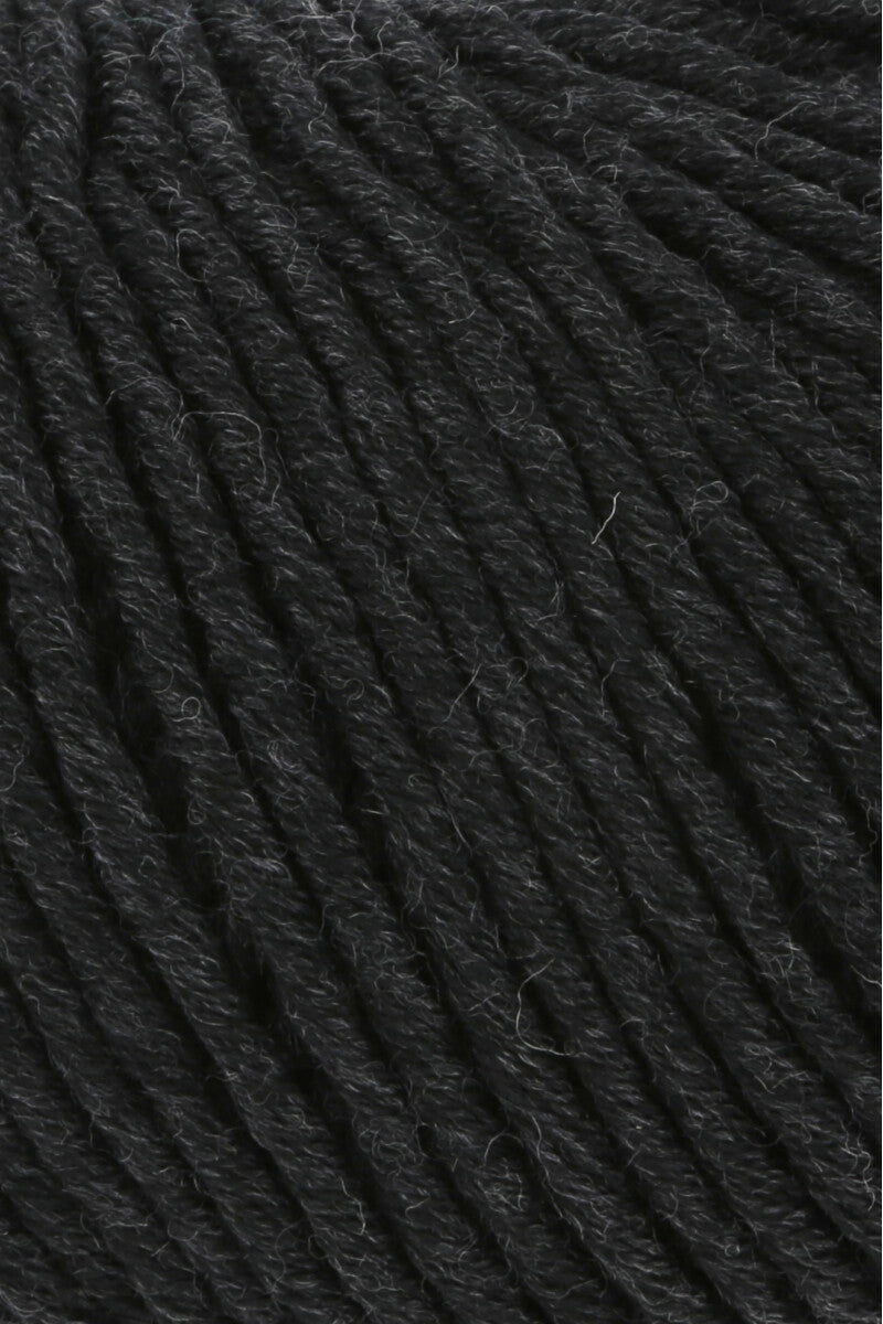 Lang Yarns Merino 50 – 100g / 90m – Anthracite Mélange (0070) – detail