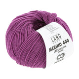 Lang Yarns Merino 400 Lace – 25g / 200m – Fuchsia Mélange (0366)
