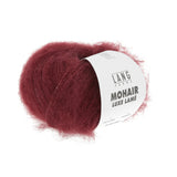 Lang Yarns Mohair Luxe Lamé – 25g / 175m – Silver - Berry (0166)