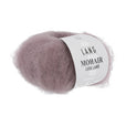 Lang Yarns Mohair Luxe Lamé – 25g / 175m – Silver - Dark Dusky Pink (0348)