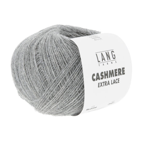 Lang Yarns Cashmere Extra Lace – 25g / 320m – Gray Mélange (0224) – B view