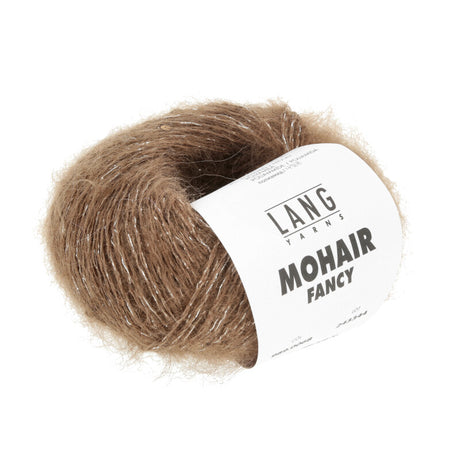 Lang Yarns Mohair Fancy yarn, Light Brown, colour 0068, ball photograph
