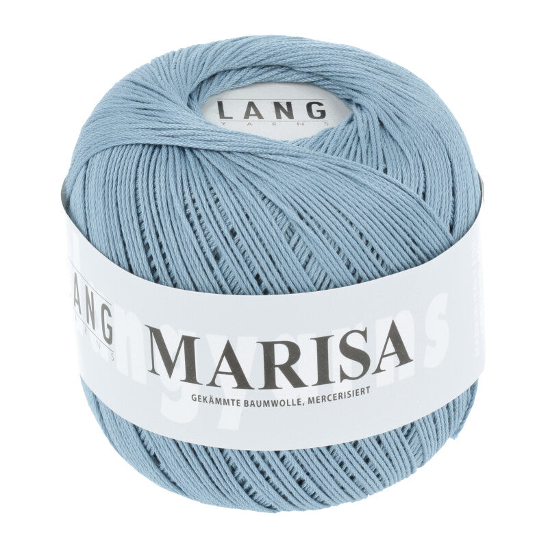 Lang Yarns Marisa – 100% Egyptian cotton yarn, 50g/210m – Light Blue (0021)