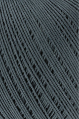Lang Yarns Marisa – 100% Egyptian cotton yarn, 50g/210m – Dark Grey (0070) – detail