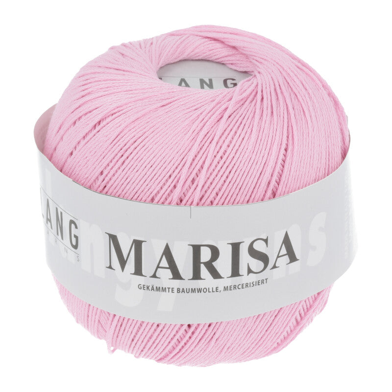 Lang Yarns Marisa – 100% Egyptian cotton yarn, 50g/210m – Rose (0109)