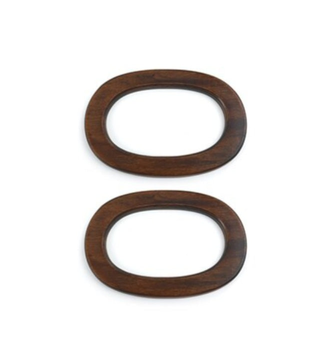 Circulo Oval Wooden Handle 1 Pair