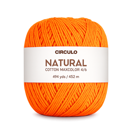 Circulo Natural Cotton Maxcolor (Barroco) 6 – Fio 100% algodão, 452 m / 400 g
