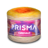 Circulo Prisma gradient cotton acrylic yarn cake, 600 m / 150 g, multicolor yarn with long color transitions for crochet and knitting projects.