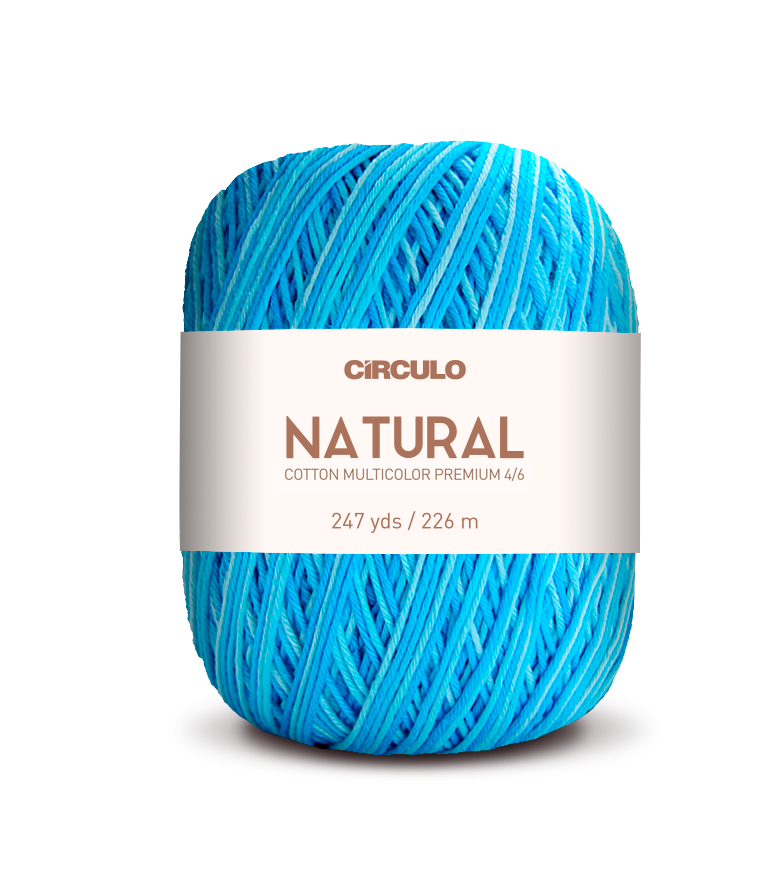 Círculo Barroco Multicolor Premium 4/6 – Fio de algodão brasileiro (226m / 200g)