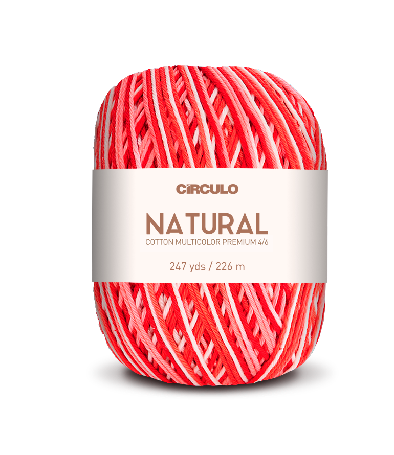 Círculo Barroco Multicolor Premium 4/6 – Fio de algodão brasileiro (226m / 200g)