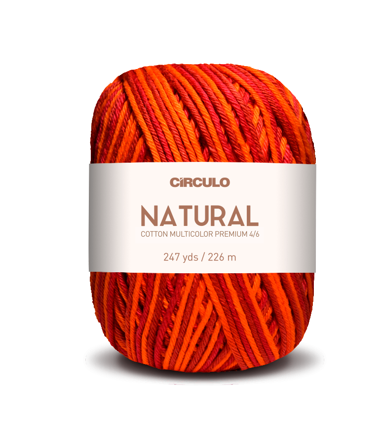 Círculo Barroco Multicolor Premium 4/6 – Fio de algodão brasileiro (226m / 200g)
