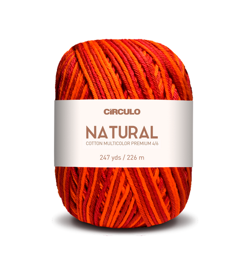 Círculo Barroco Multicolor Premium 4/6 – Brazilska bombažna preja (226m / 200g)