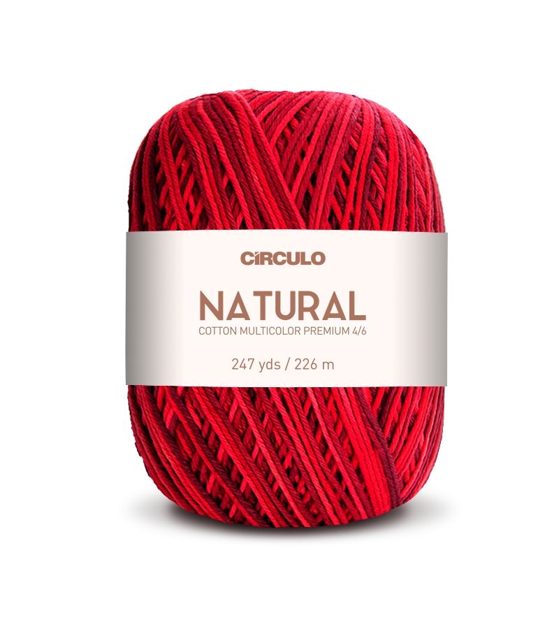 Círculo Barroco Multicolor Premium 4/6 – Fio de algodão brasileiro (226m / 200g)