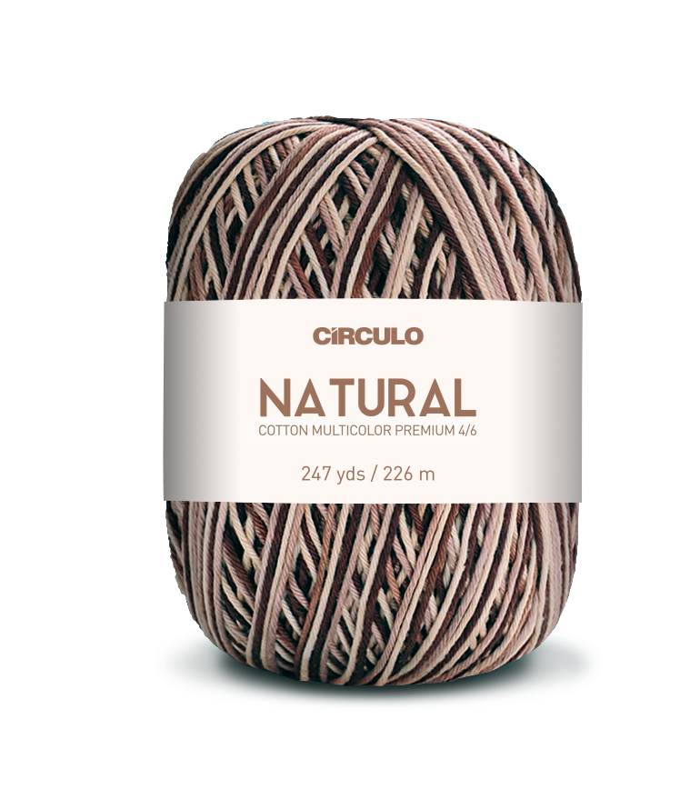 Círculo Barroco Multicolor Premium 4/6 – Fio de algodão brasileiro (226m / 200g)
