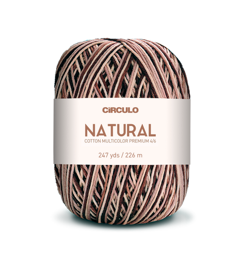Círculo Barroco Multicolor Premium 4/6 – Brazilska bombažna preja (226m / 200g)