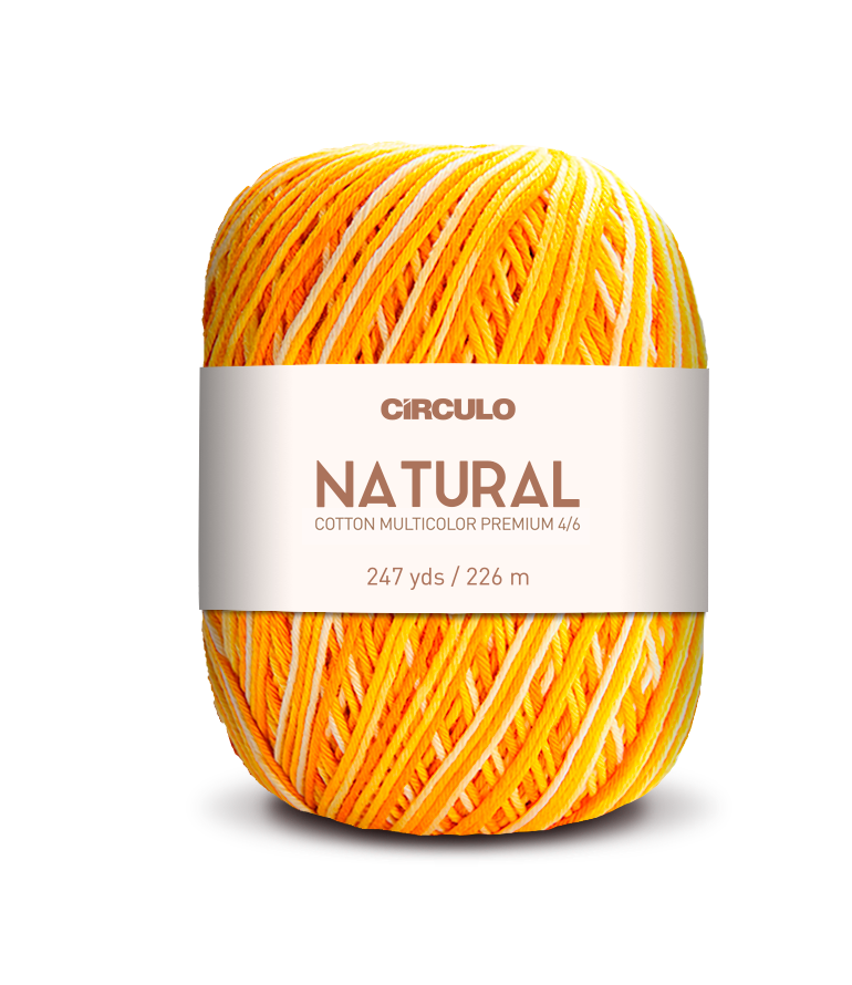 Círculo Barroco Multicolor Premium 4/6 – Fio de algodão brasileiro (226m / 200g)